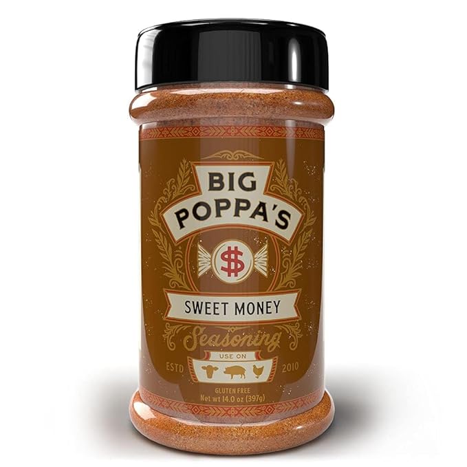 Big Poppa's Pork Sampler Set – Sweet Honey BBQ, Smoky Bacon Jalapeño, Garlic Pepper, Spicy Heat, & Bold Championship Blend – 5-Pack Seasoning Sampler for Ribs, Butt, Chops & More Pork Recipes