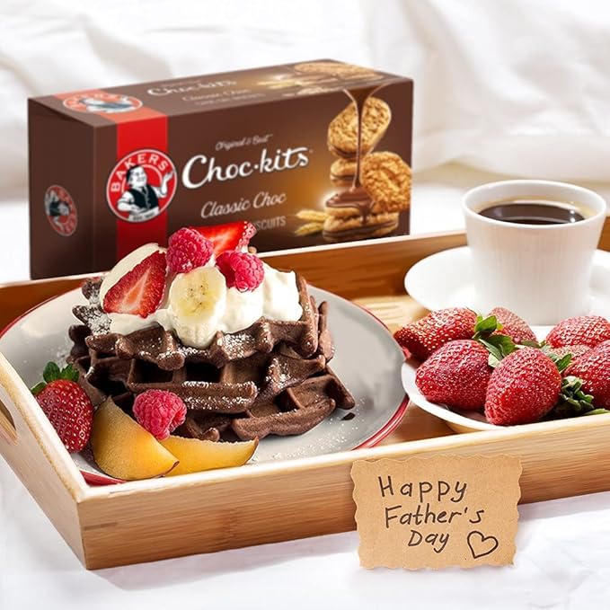 Baker's Choc-kits Crunchy Oat Biscuits/Cookie | Chocolate | Pack of 2 | 32-40 Cookies a Box | Kosher | Halal | Real Chocolate | Finest Ingredients | 32oz | Imported from South Africa|