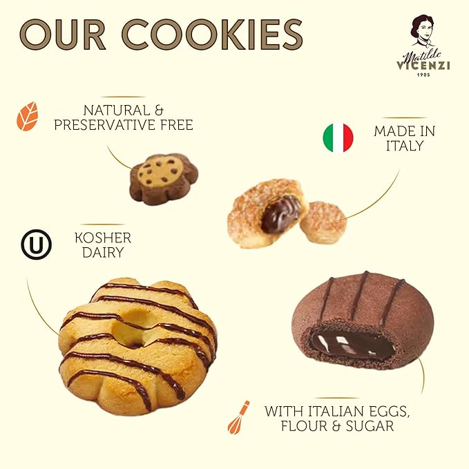 Matilde Vicenzi Venezia Cookie Tin - Italian Pastries & Bakery Cookies in Individually Wrapped Trays - Bakery Dessert for Gifting - Assorted Cookies in Italian Design Gift Tin 32.5oz (920g)