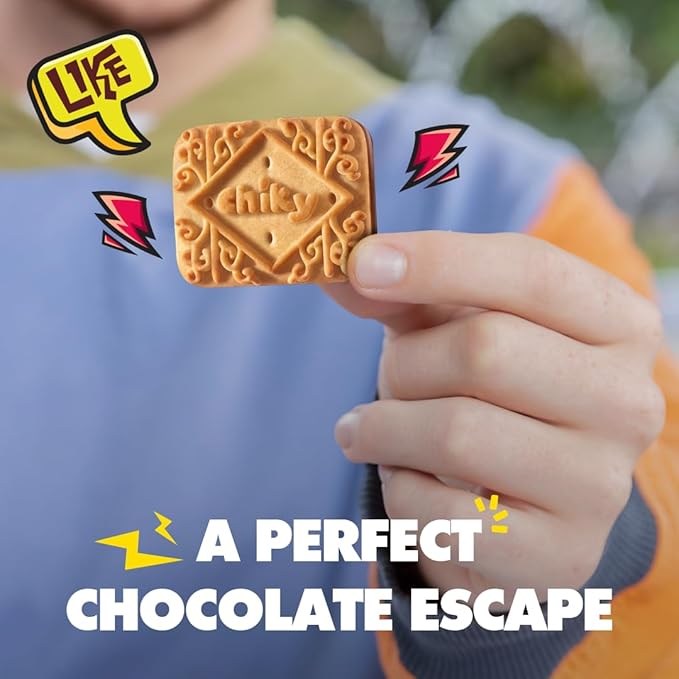 Chiky Chocolate Fudge Cookies, Crunchy & Sweet, Smooth Cream Center, Crispy Texture That Melts In Every Bite, 16.9 ounces, 1 Box contains 3 Bags, each with 12 Individual Packs.