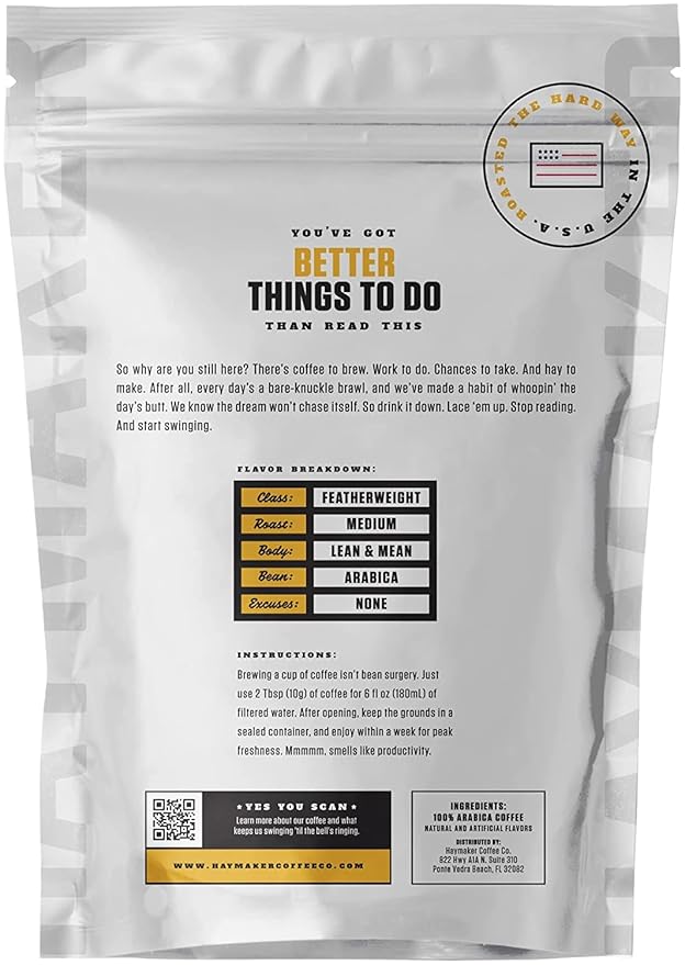 Haymaker Coffee, Hazelnut Cream, Ground, 12 Ounce, Roasted in USA