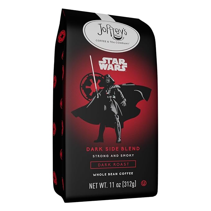 Joffrey's Coffee - STAR WARS??Dark Side Blend, STAR WARS Licensed Coffee Collection, Artisan Dark Roast, Strong & Smooth Taste, Brew or French Press (Whole Bean, 11oz)
