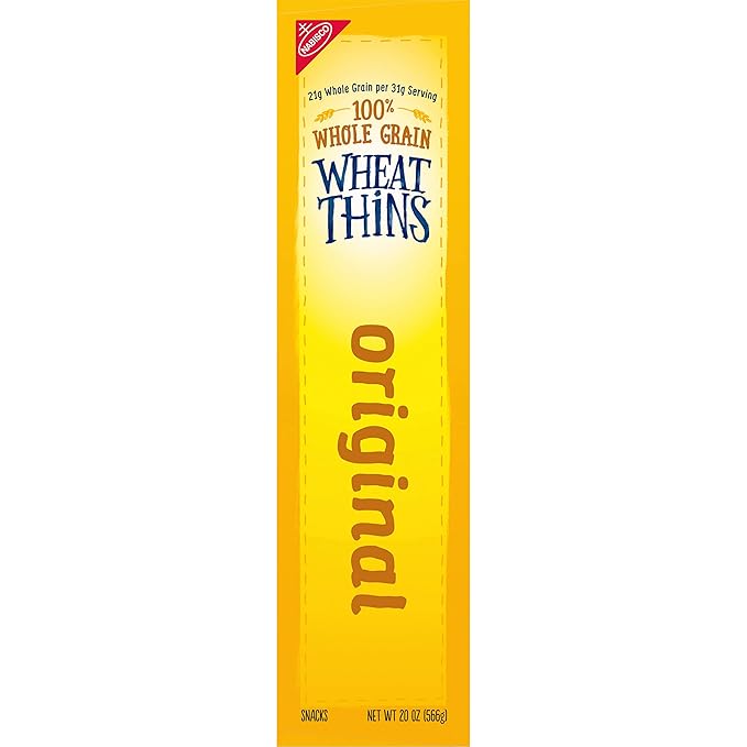 Wheat Thins Original Whole Grain Wheat Crackers, Party Size, 6 - 20 oz Boxes