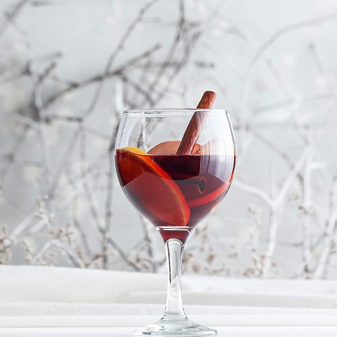 LAV Gin and Tonic, Aperol Spritz Glass Set 6-Piece, Clear Balloon Wine Glasses for Red Wine and Other Cocktails, Oversize Large Goblets for Spritz and Water | 21.75 oz