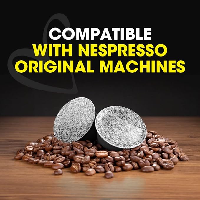 Italian Coffee for Espresso Lovers pods compatible with Nespresso Original machines, Italian Expresso capsules (100 Ristretto regular pods, 100 Count (Pack of 1))