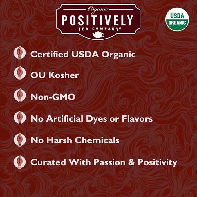 Organic Positively Tea Company, Rooibos Tea Sampler, Loose Leaf, 4 Ounce, 3 Pack