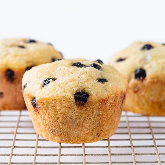 Miss Jones Baking Blueberry Muffin Mix - Almond Flour, Gluten Free, Low Carb, No Sugar Added, Naturally Sweetened Desserts & Treats - Keto, Diabetic, Atkins, WW, and Paleo Friendly (Pack of 4)