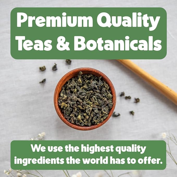 Heavenly Tea Leaves Organic Wellness Tea Sampler (Approx. 90 Cups of Tea), 9 Assorted Loose Leaf Teas & Herbal Tisanes - Great Hot or Iced, High & No Caffeine Teas, Gift Ideas for Her