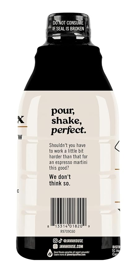 Java House Cold Brew Espresso Cocktail Mix ??Premium 100% Arabica Cold Brew Concentrate ??Smooth Coffee With French Vanilla Notes ??32oz Bottle (Makes 32 Cocktails)