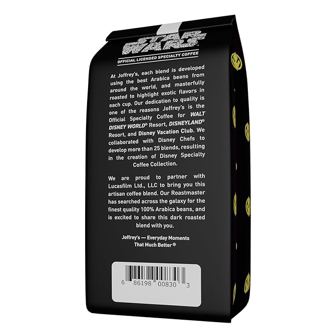 Joffrey's Coffee - STAR WARS??Double Saber Blend, STAR WARS Licensed Coffee Collection, Artisan Dark Roast, Robust & Smooth Taste, Brew or French Press (Ground, 11oz)