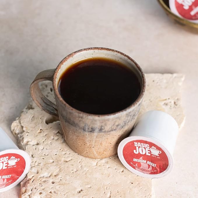 Basic Joe 80-Count 100% Arabica Medium Roast Single Serve Coffee Pods for K-Cup Keurig Brewers