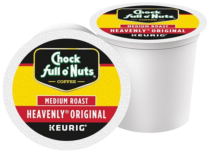 Chock Full o'Nuts Original Coffee, Compatible with Keurig K-Cup Pods, 32 CT (Pack of 2)
