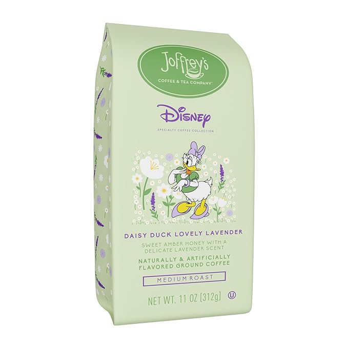 Joffrey???Coffee - Disney Daisy Duck Lovely Lavender | Amber Honey and Lavender Coffee, Medium Roast (Ground, 11oz)