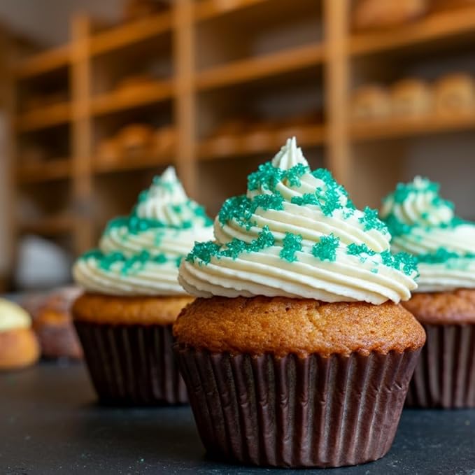Bakerpan Sugar Sprinkles for Baking - 7 Ounce Teal Decorating Sugar Crystals for Cookies, Cake Pops, Ice Cream (Made in USA)