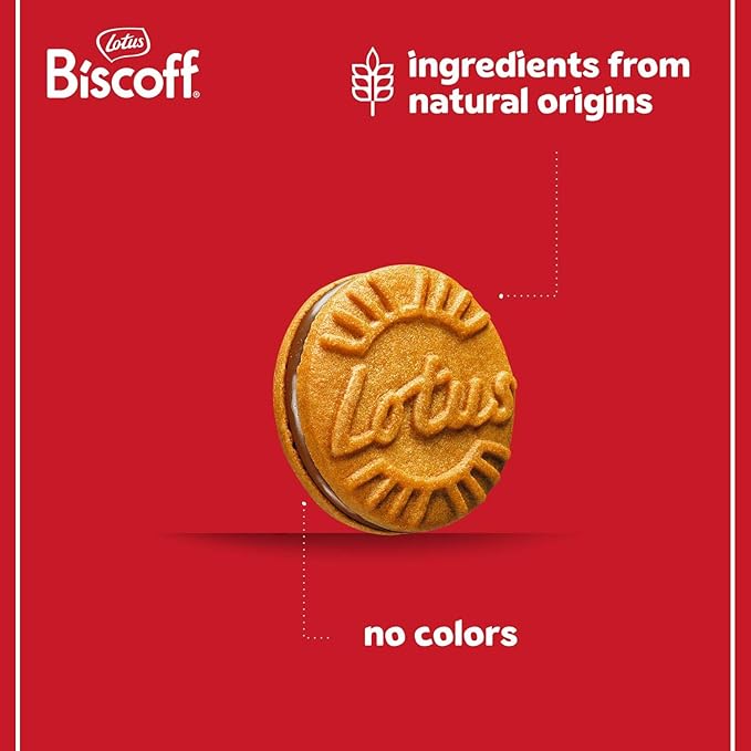 Lotus Biscoff Sandwich Cookies, Milk Chocolate Cream, 15 Cookies per pack, 5.29 Ounce (Pack of 9)