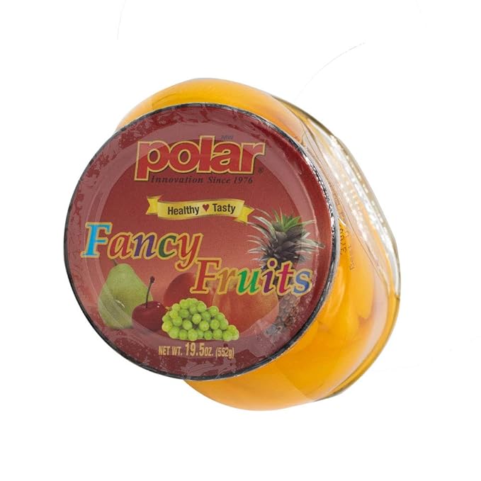 MW Polar Peach Slices in Light Syrup, glass Jar 20oz (pack of 6)