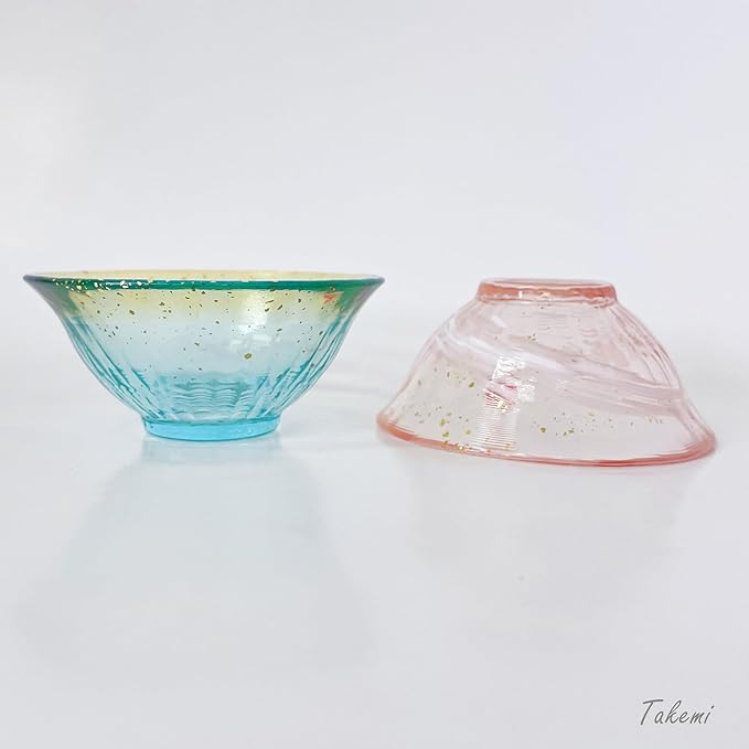 Japanese drinkware gift Handcrafted Mini Glass Set Elegant Japanese Sake Cups Perfect for Any Occasion Made in Japan (Sakura and Moonlight, Sake Glass (2.5 fl oz))