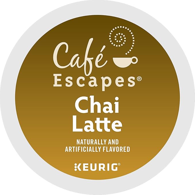 Café Escapes Chai Latte, Single-Serve K-Cup Pods, 60 Count