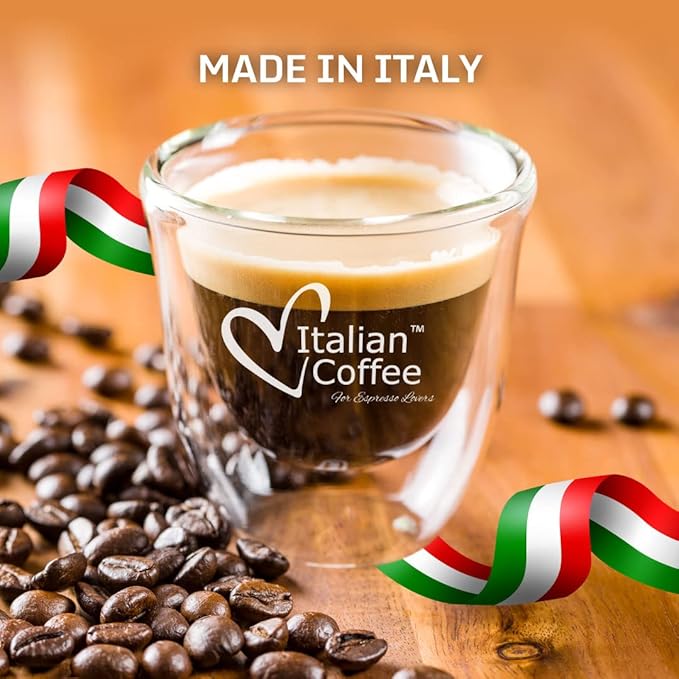 Italian Coffee for Espresso Lovers pods compatible with Nespresso Original machines, Italian Expresso capsules (100 Ristretto regular pods, 100 Count (Pack of 1))
