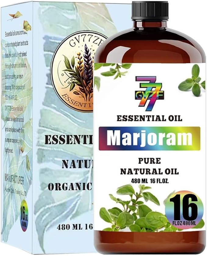 Marjoram Essential Oil (16 oz / 480 ml) ??Marjoram Oils for diffusers, humidifiers, Home Baths, Cleaning Products, Yoga, DIY Soaps and DIY Scented Candles