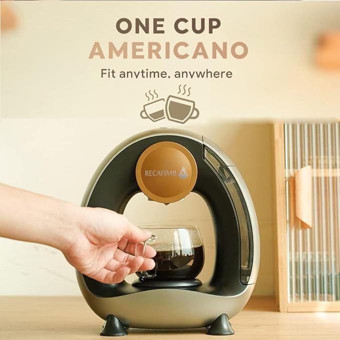 MINI Q 2-in-1 Single Serve Coffee Maker - Brew K-Cups or Ground Coffee (4-8 oz) - Compact Americano Coffee Brewer with Reusable Filter (Pink)