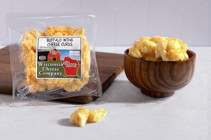 Wisconsin Cheese Company - 100% Wisconsin Cheese Curd Variety Sampler Gift Box - (Pack of 7) | Huge Gift Box | Perfect for Parties, Charcuterie Boards and Birthdays | Cheese Curds