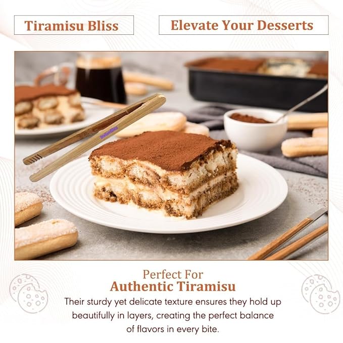 PIACELLI Ladyfingers Tiramisu Speciale - Authentic Italian Sponge Lady Fingers for Tiramisu ??Traditionally Baked Ladyfinger Cookies - 2 Pack (400g/14.11oz Each)