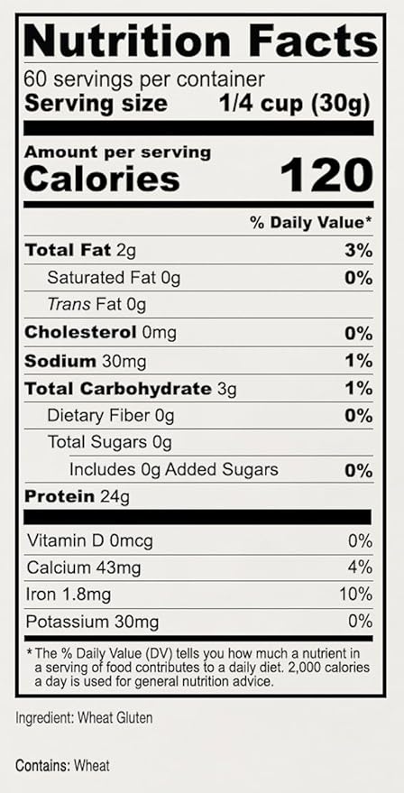 Anthony's Vital Wheat Gluten, 4 lb, Vegan, Non GMO, Keto Friendly, Low Carb