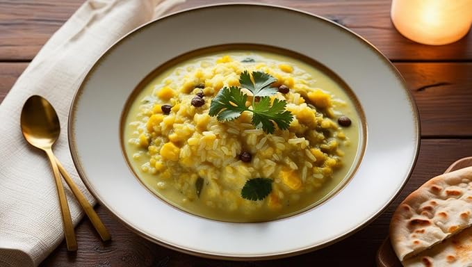 Divya's Balanced Kitchari, Smooth & Savory, One-Pot Ayurvedic Meal with Grains, Lentils, & Spices, Healthy & Nourishing Plant-Based Meal, Vegan, Non-GMO, Gluten Free, Organic, Family Size - 4 Meals