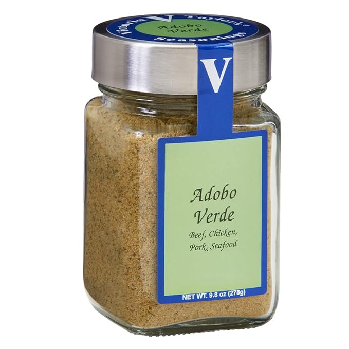 Victoria Taylor's Adobo Verde - 9.8 oz. Jar - Add Bold Latin Flavor to Home Made Meals. (Adobo Verde)