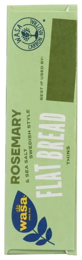 Wasa Flatbread Thins Crackers, Rosemary and Sea Salt, 6.7 Ounce (Pack of 1)