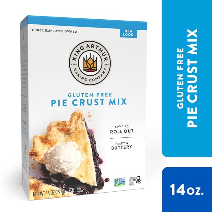 King Arthur Flour Pie Crust Mix, Gluten Free, 14 Ounce (Pack Of 6)
