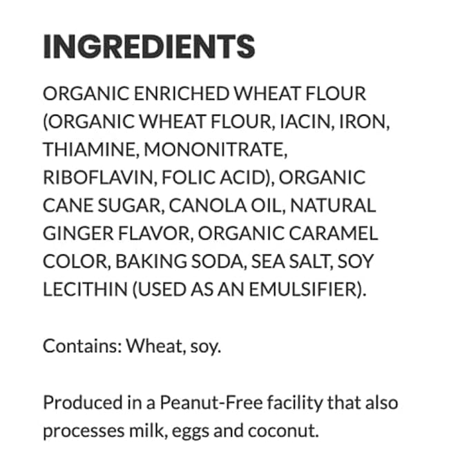 Mi-Del Ginger Flavored Snaps - Crunchy Ginger Cookies - Swedish Ginger Snaps Cookies Old Fashioned - Non-GMO Certified, 0g Trans Fat, Healthy Cookies (Pack of 8)