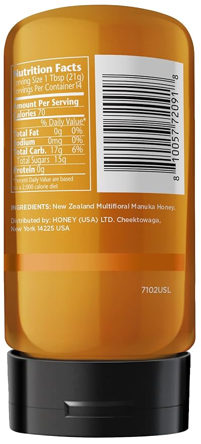 MANUKA DOCTOR - MGO 80+ SQUEEZY Manuka Honey Value Bundle, 3 Squeeze Bottles, Multifloral 100% Pure New Zealand Honey. Certified. Guaranteed. RAW. Non-GMO (10.58 oz) 3 Pack