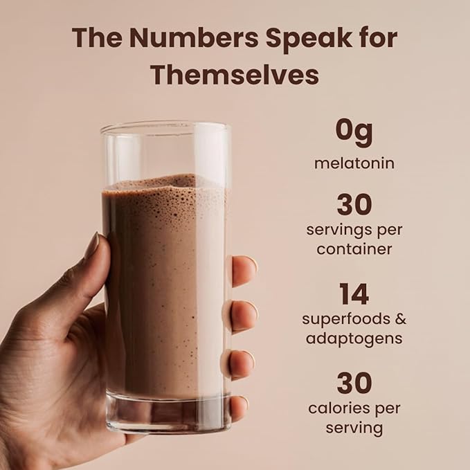 Prosper Magnesium Hot Cocoa - Melatonin & Sugar Free Cocoa - Sleep Aid with Adaptogens - 14 Superfoods, Non Dairy, Keto & vegan Hot Cocoa - Caffeine Free Hot Chocolate- 30 Servings