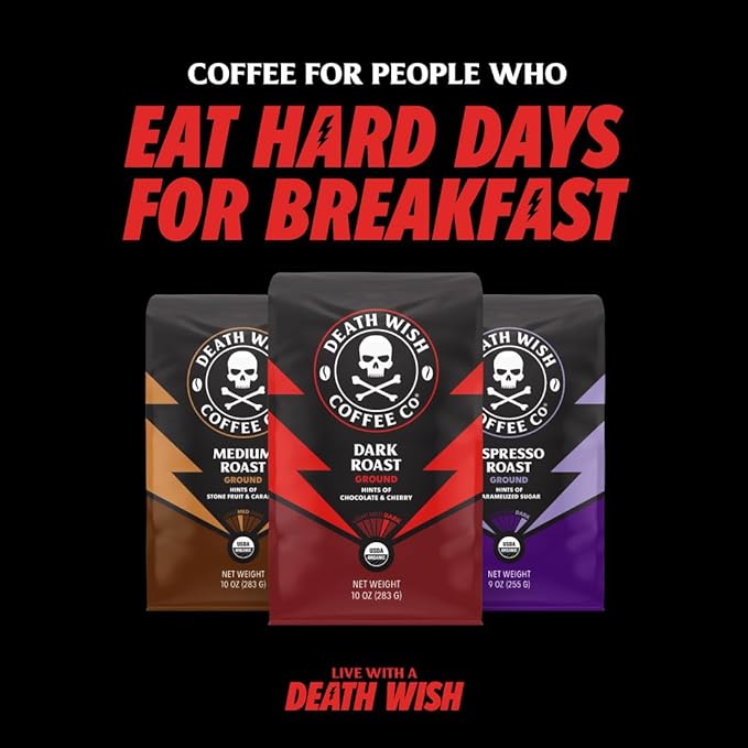 Death Wish Coffee, Espresso Roast Single Serve Coffee Pods - Fair Trade and Organic (50 Count)