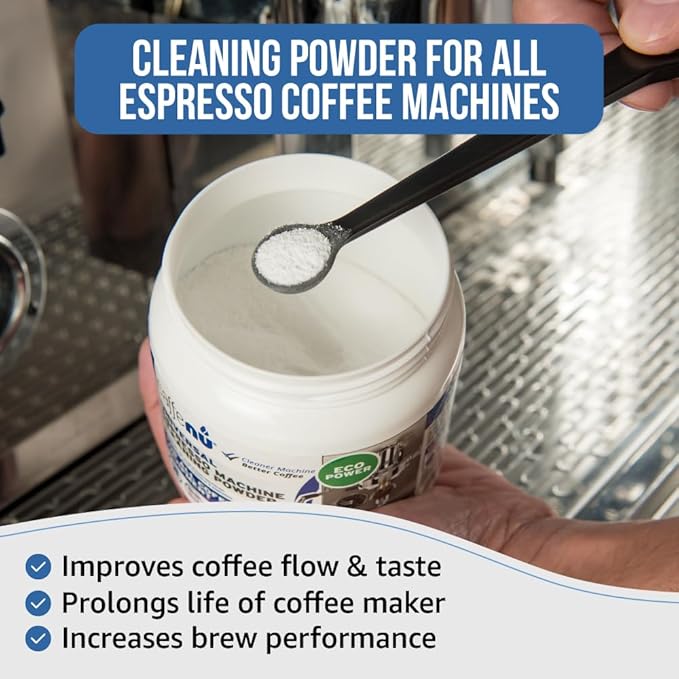 Coffee Machine Cleaner Powder 450G - Espresso Machine Cleaner for Group Head - Commercial Machine Cleaning Formula - Complete Your Barista Accessories Collection
