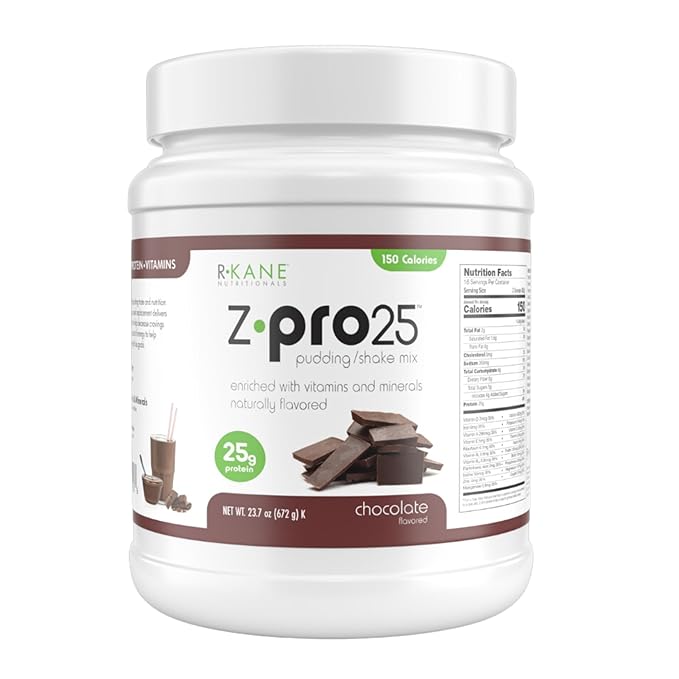 Z-Pro25 Protein Powder, 23.7 oz ??25g Casein & Whey Blend ??Low-Carb, High-Protein Meal Replacement Shake ??Muscle Recovery & Weight Management - 21 Vitamins & Minerals ??Chocolate