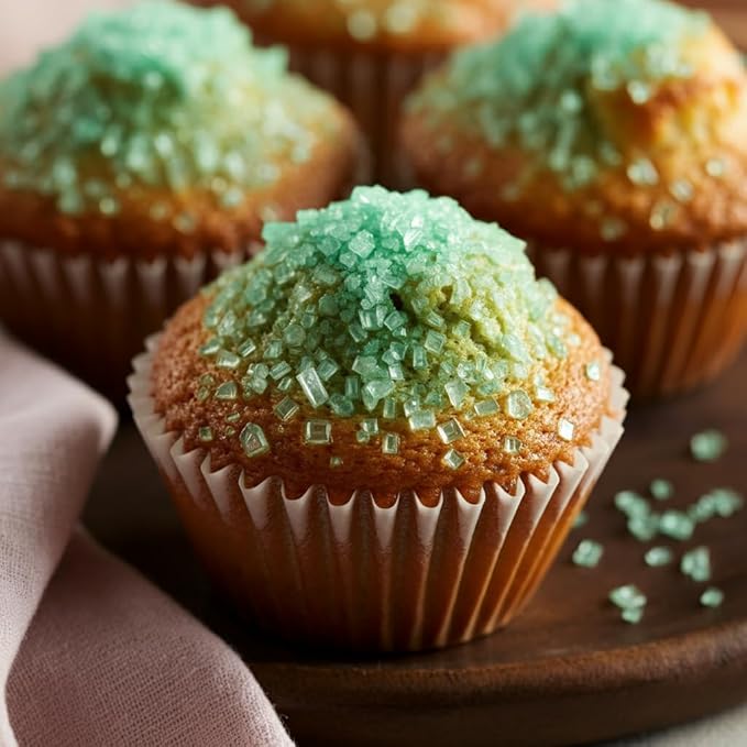 Bakerpan Sugar Sprinkles for Baking - 7 Ounce Mint Green Decorating Sugar Crystals for Cookies, Cake Pops, Ice Cream (Made in USA)
