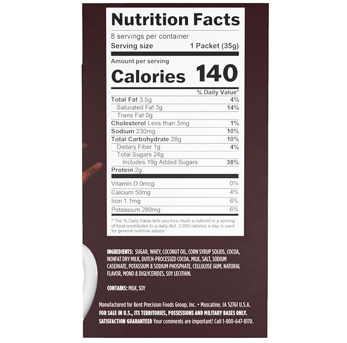 Candy Shop Cocoa HERSHEY'S Milk Chocolate Cocoa Mix, Hot Chocolate, Make Hot or Iced Cocoa, Made With Real Milk, Gluten Free, 1.25 oz packet (24 count)