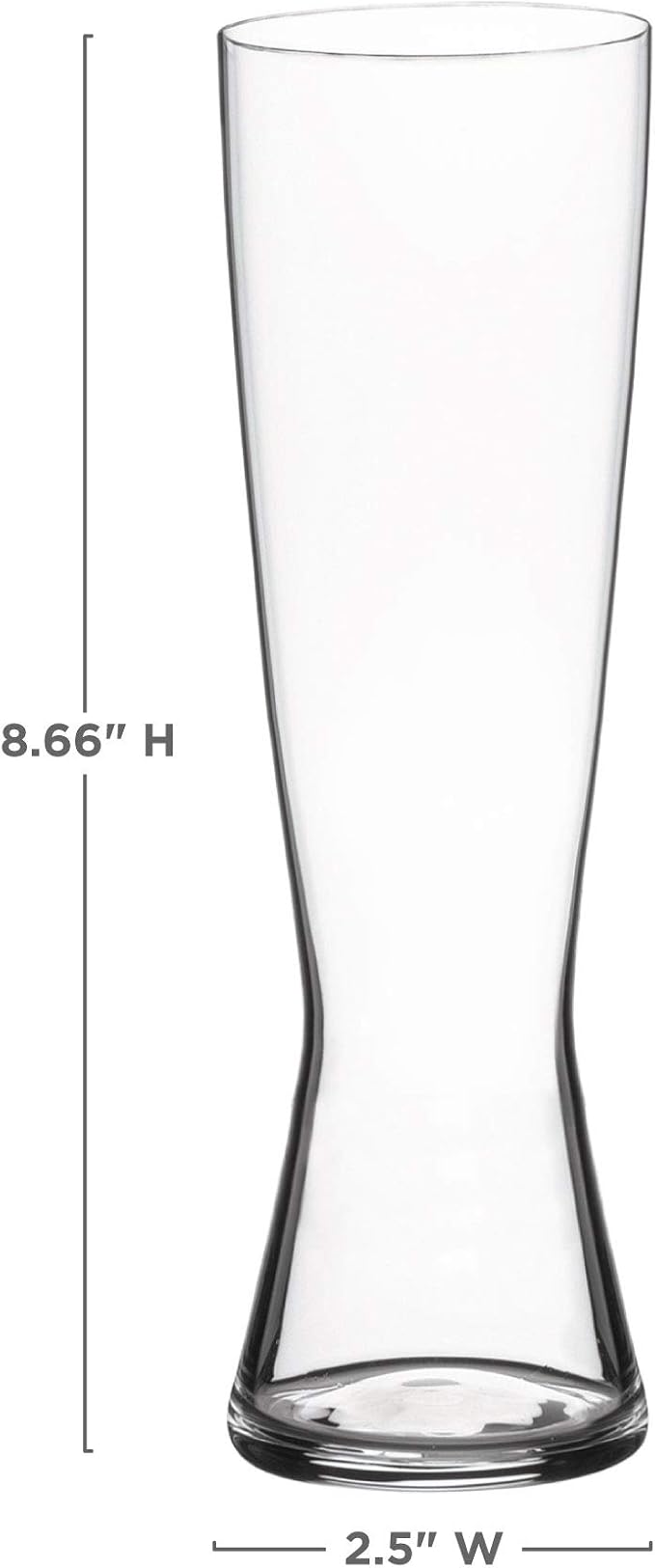 Spiegelau Beer Classics Tall Pilsner Glasses, Set of 4, European-Made Lead-Free Crystal, Modern Beer Glasses, Dishwasher Safe, Professional Quality Pilsner Glass Gift Set, 15 oz