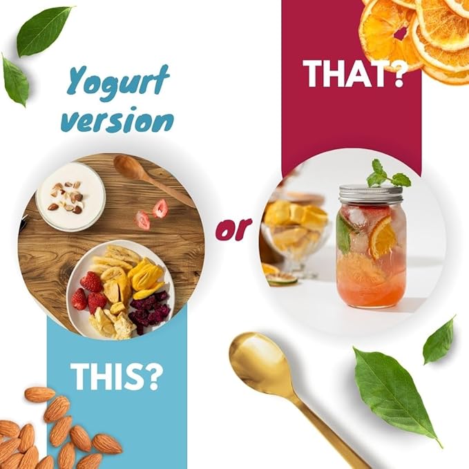 Juju-Oops Freeze-Dried Mixed Fruit 12 Bulk Packs | 1 Oz, Crunchy Healthy Snacks for Family, Holiday Gifts, Camping, Picnic, Party, Snacking with Low Calories| 100% All Natural Emergency Food, Non-GMO, No Sugar & Additives Added, Vegan, Gluten free