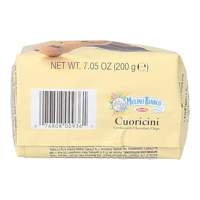 Mulino Bianco Cuoricini Cookies Pack of 10 (7.05 Ounce) Bag