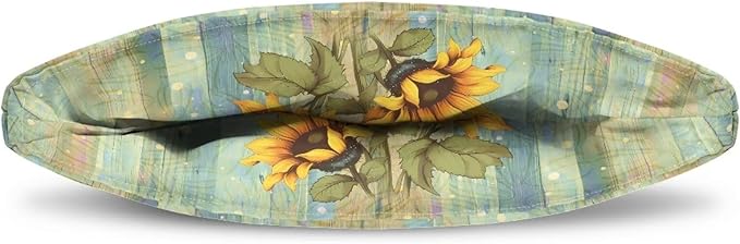 Hudotybom Wood Sunflower Tea Cozy for Teapot Insulated Large Teapot Cover to Keep Warm Tea Kettle Cover Machine Washable Coffee Pot Cloth Covers Kitchen Home Decorations for Housewife Mom