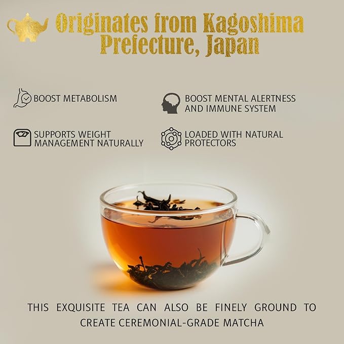 Japanese Sencha Green Tea, Organic Loose Leaf Sencha Tea ??Antioxidant & Detox Support ??Refreshing Hot or Iced Green Tea ??8 oz Resealable Bag (Makes 100 Cups) ??The Elegant Elephant