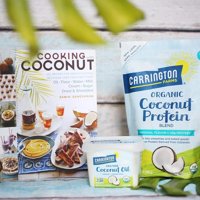 Carrington Farms Organic Liquid Coconut Cooking Oil, 16 Fl Oz ?밬nflavored, Unscented, High Smoke Point, MCT-Rich, No Trans Fat ??For Cooking, Saut챕ing, Frying & Baking ??Gluten Free, Non-GMO, Hexane Free, BPA Free Bottle