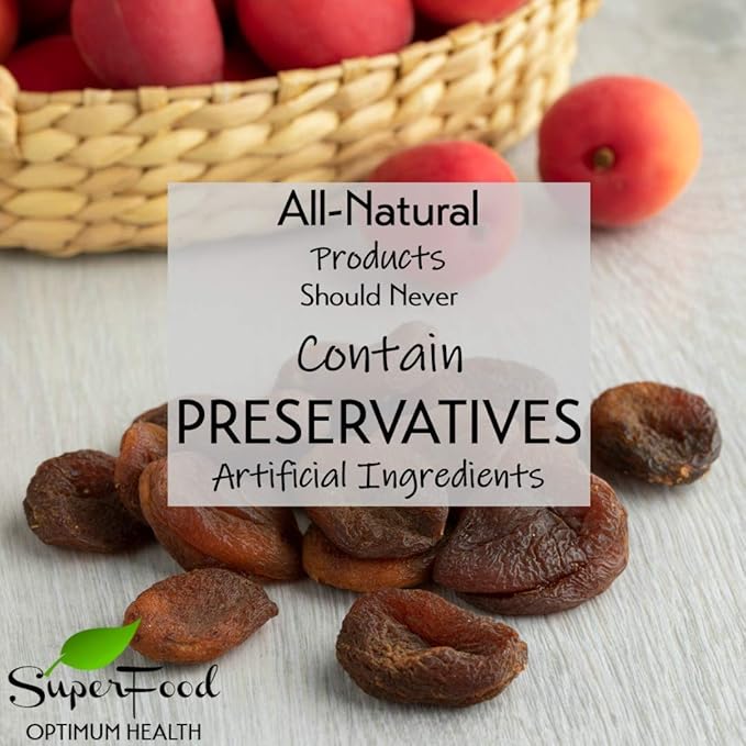 Gerbs Dried Apricots 2 lbs. | Unsulfured, No Additives, Resealable Bag | Naturally Sweet & Chewy | Top 14 Allergen-Free