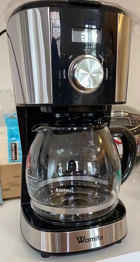Coffee Machine Replacement 12-CUP Glass Pot, Compatible With Kitchenaid KCM1209 KCM1208 Cuisinart DCC 1220BKS, Capresso SG300, Gourmia GCM3260, Krups Essential Wamife Mueller 12 cups coffee machine