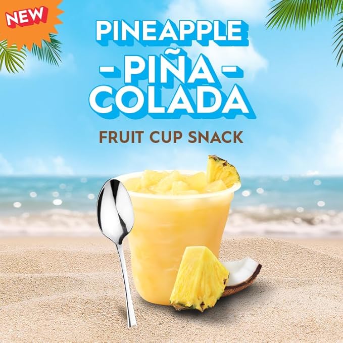 Del Monte Escapes Pineapple Pina Colada, 7 oz Cups, Pack of 6 (12 Cups)