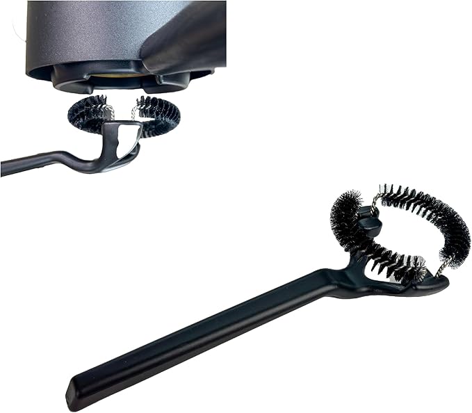 Espresso Machine Cleaning Brush for 58mm Grouphead, Detachable 360ì§?Nylon Cleaning Bristles
